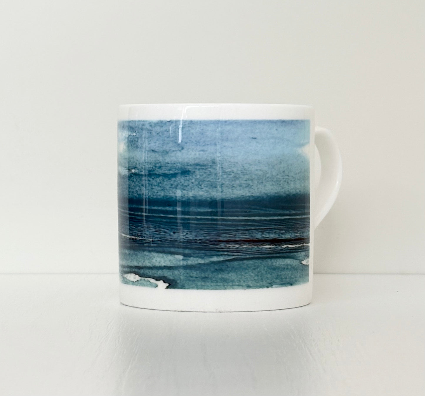 Inky Seascape Bone China Mug