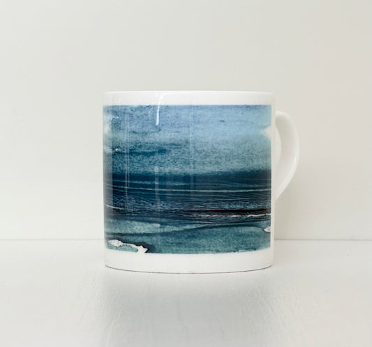 Inky Seascape Bone China Mug