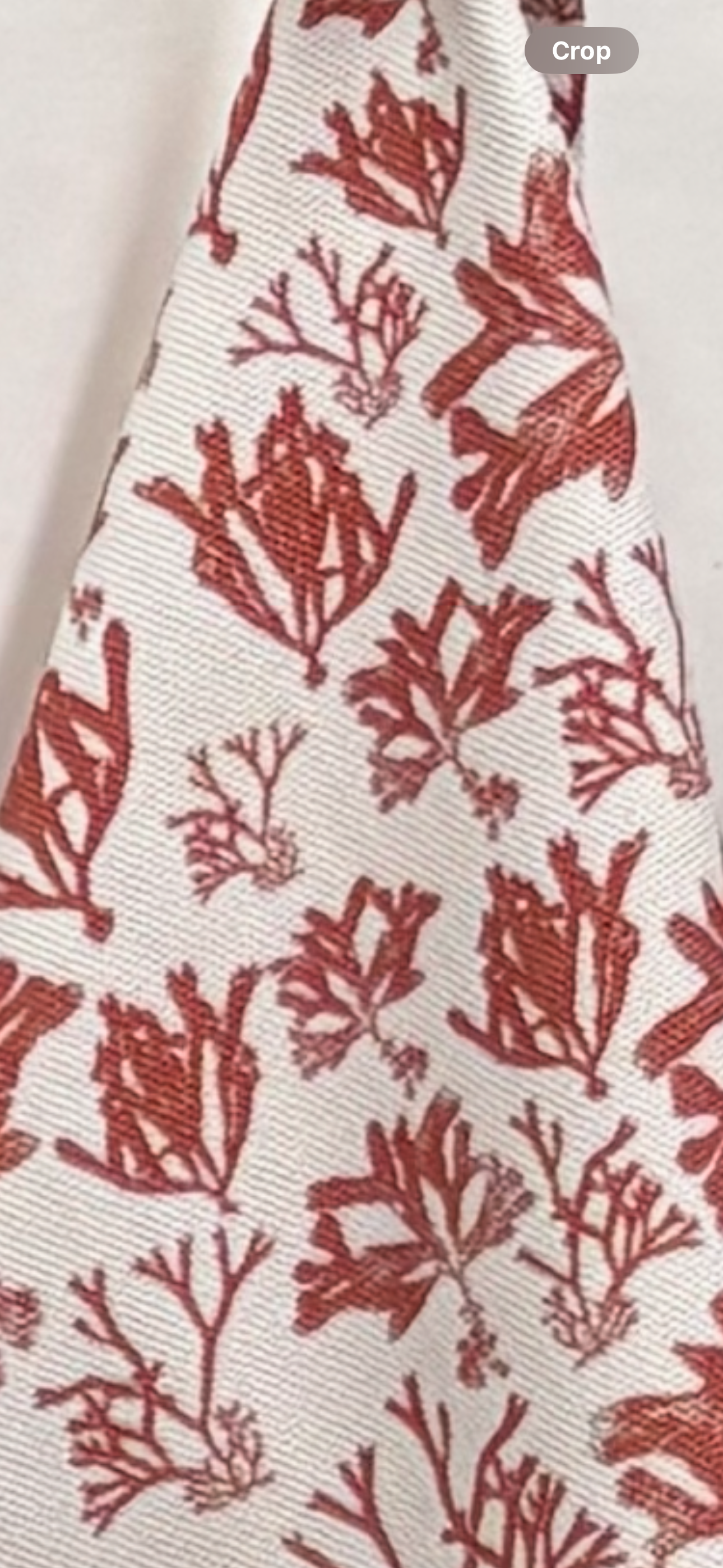 Coral Seaweed Tea Towel