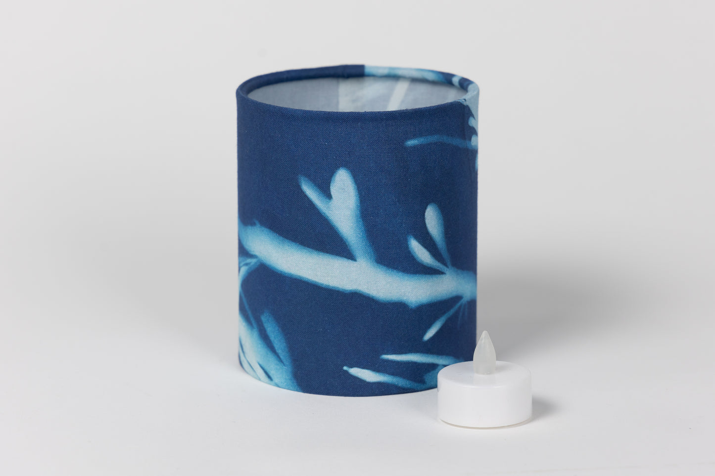 Cyanotype Seaweed Fabric Lantern