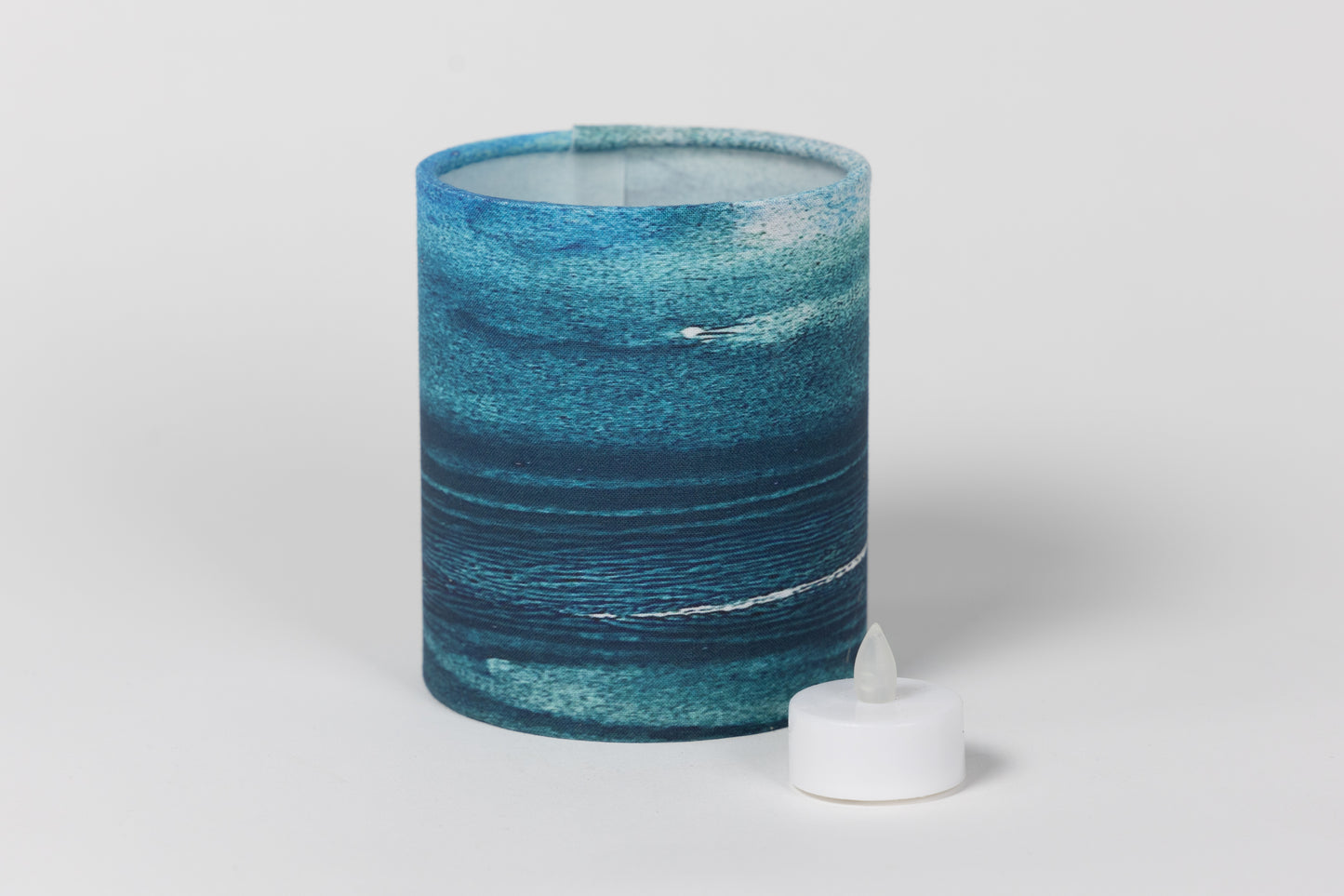 Inky Seascape Fabric Lantern