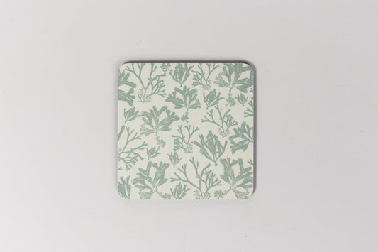 Beachgrass Seaweed Print Coaster