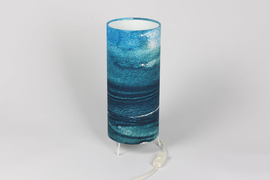 Inky Seascape Fabric Table Lamp