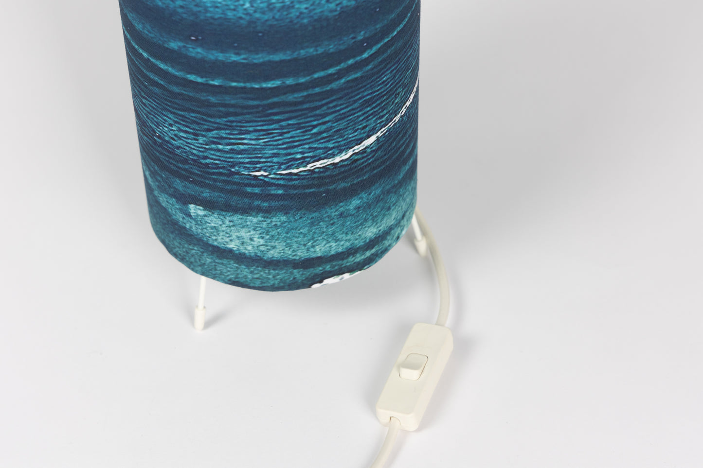 Inky Seascape Fabric Table Lamp