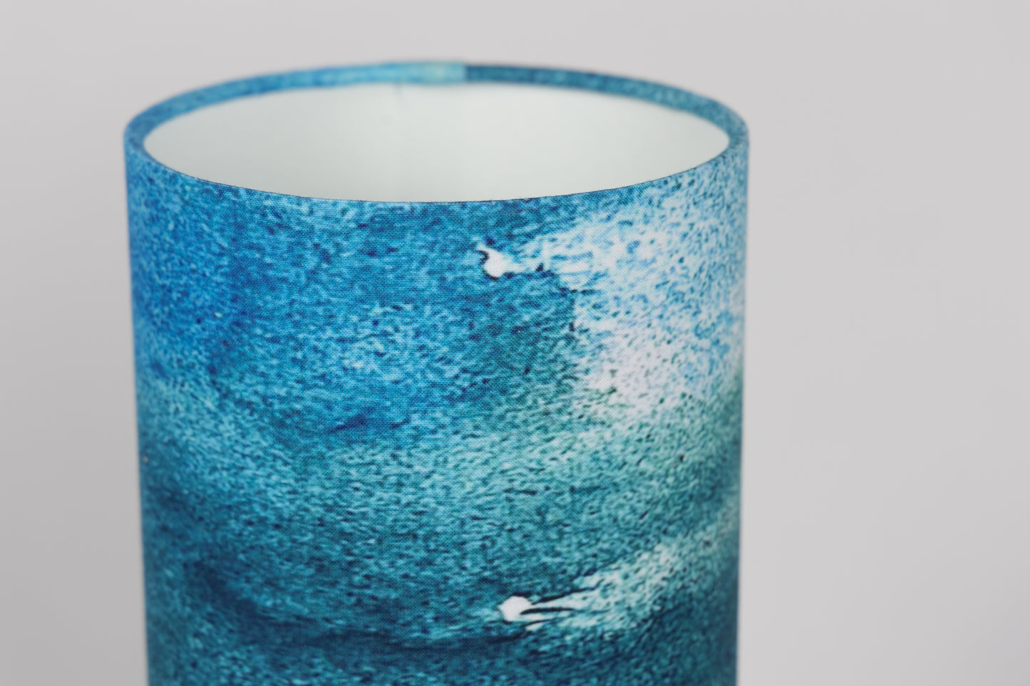 Inky Seascape Fabric Table Lamp