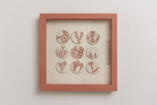 Coral Seaweed Fragments Frame